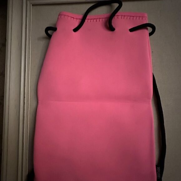 triangl swimwear Handbags - Triangl swimwear neoprene bright pink backpack travel pouch NWOT